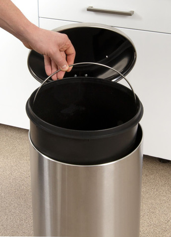 Мусорное ведро с крышкой и педалью 30L, 29,2х29,2х64 см MVM (313108985)