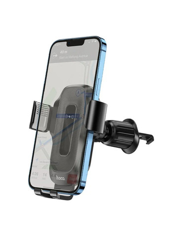 Автодержатель подставка для телефона на дефлектор воздуховода с беспроводной быстрой зарядкой 15W USB Type-C (479089-Prob) Unbranded (315737626)