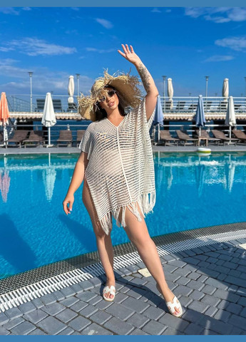 Туника женская пляжная сетка No Brand (334629946)