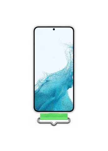 Чехол для мобильного телефона (EF-GS906TWEGRU) Samsung Silicone with Strap Cover Galaxy S22 Plus White (380238840)