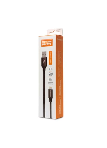 Дата кабель USB 2.0 AM to Lightning 1.0m black (CW-CBUL004-BK) Colorway (382078933)