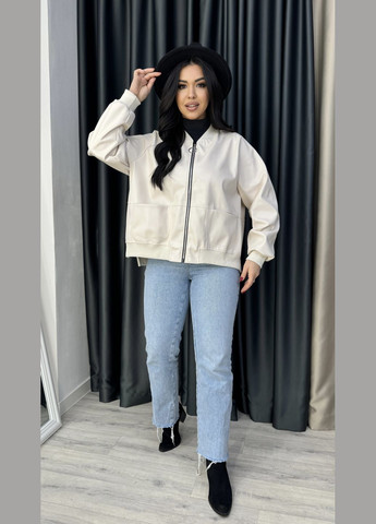 Шкіряний бомбер на блискавці (285735993)