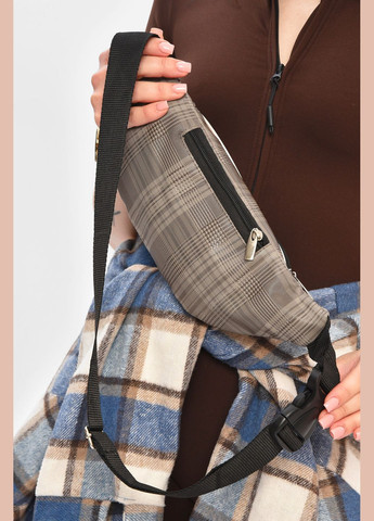 Бананка женская серого цвета с принтом Let's Shop (335007388)