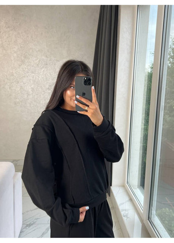 Чорний жіночий світшот Україна (354824092)