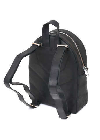 Універсальний жіночий рюкзак на блискавці з кишенями з натуральної шкіри чорний (sku_16313) No Brand (329860338)