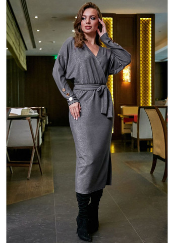 Серое платье 1266-1.3882 Seventeen