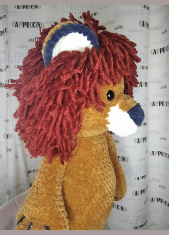 Вязаная игрушка Лев, ручная работа No Brand (304060117)