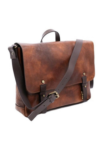 Чоловіча шкіряна сумка через плече 28х36х10 см Time Resistance (315874288)