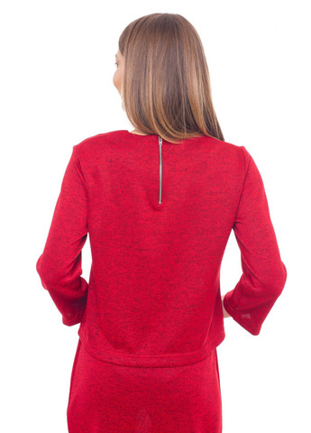 Червона жіноча тепла блуза (ll147470010) LadyLike