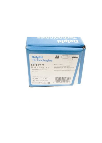 Колодки тормозные (задние) Opel Astra G/H/ Combo/Kia Venga 94- (TRW) LP1717 UA63 Delphi (332797303)