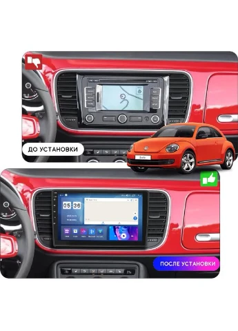 Штатна магнітола для Volkswagen Beetle II (A5) 2011-2019 екран 10" 4/64Gb 4G Wi-Fi GPS Top Lesko (378911619)