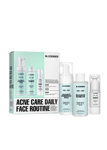 Подарунковий набір косметики для проблемної шкіри обличчя Mr.Scrubber Acne Care Daily Face Mr. Scrubber (318471144)