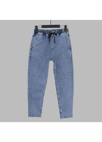 Джинси чоловічі світлі МОМ на резинці стрейч No Brand (354331989)