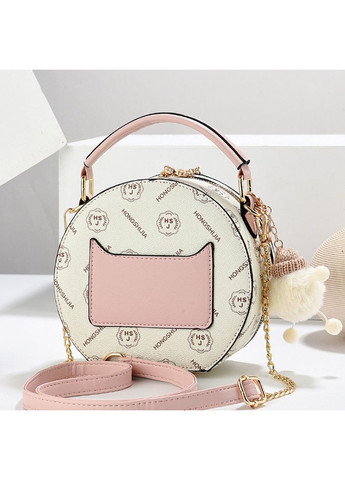 Детская круглая сумочка с блестками для девочек из экокожи розовая No Brand (351536878)