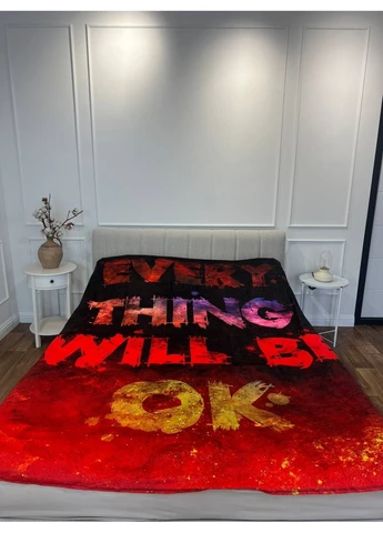 Плед 3D мотиваційний "EVERY THING WILL BE OK №2" 12827 160х200 см FlexDress (368764548)
