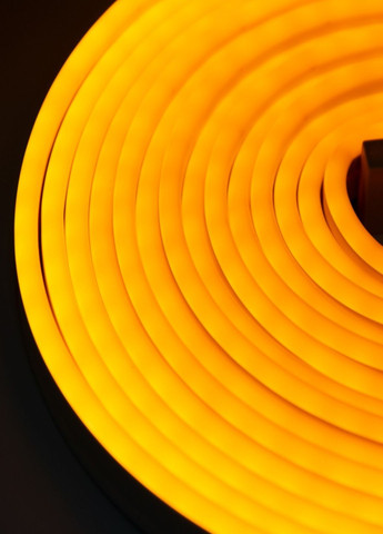 Світлодіодна неонова стрічка LED NEON 5 метрів вологозахищена з блоком живлення 12V-220V Жовта VTech (316089950)