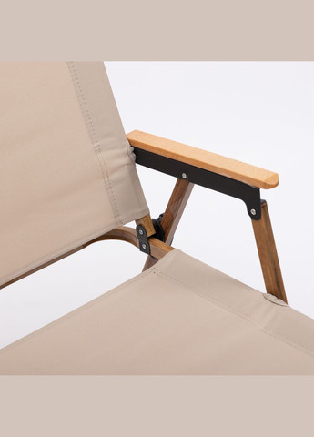 Крісло для кемпінгу складне LUGI HP-SY-1B 52х53х77 см до 130 кг бежевий No Brand (347643523)