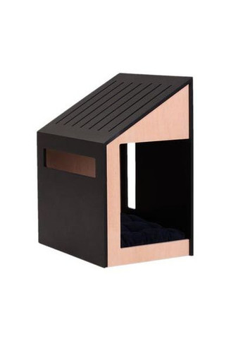 Будка для собаки из дерева Алфиос венге-бланже (БДК-00041201) No Brand (328606036)