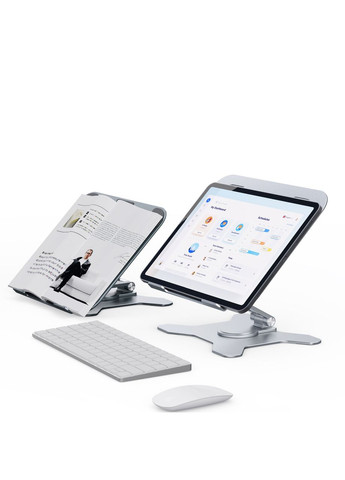 Подставка для ноутбука L43 складная поворотная 360 °C Rotatable Laptop Stand Silver VHG (334305069)