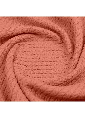 Плед-покривало косичка 160х230 см Amber Knitted Braid Помаранчевий Cosas (369668577)