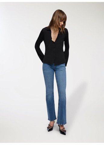Чёрная блузка женщин Terranova