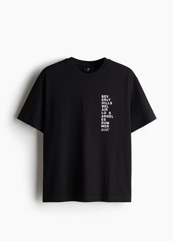 Черная футболка H&M