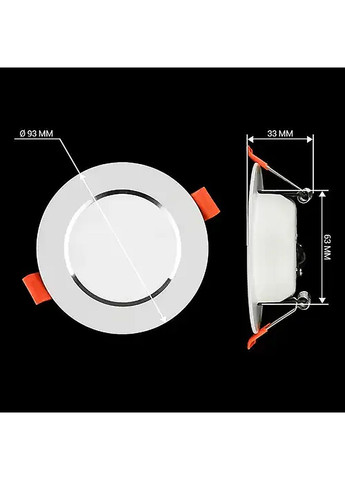 Светильник светодиодный DF-6W 6Вт круглый 5000К BIOM (361068720)