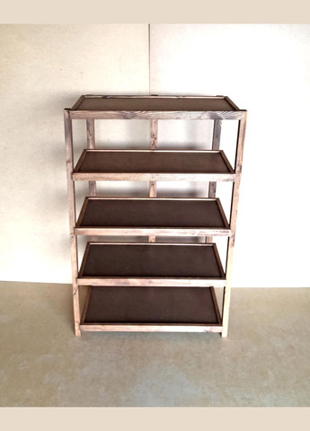 Етажерка розбірна з дерева Честер 5 полиць 40х80х130 капучино (ЄТЖ-854080130) No Brand (327849590)