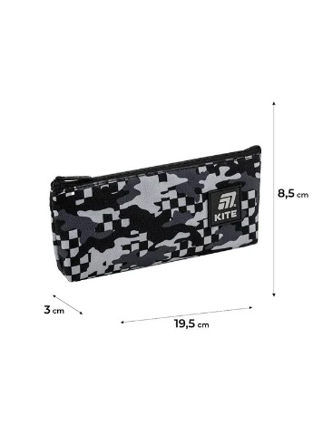 Пенал мягкий Gray black K25-680-4 3х8.5х19.5 см Kite (393742344)