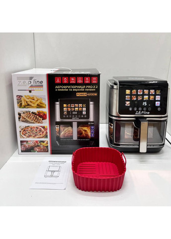 Аэрогриль мультипечь на два тэна с силиконовой формой ZP-00340 13 л 4200 Вт Zepline (368569445)