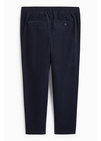 Темно-синие кэжуал демисезонные брюки C&A