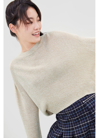 Бежевый джемпер демисезон,бежевый-белый, divided H&M