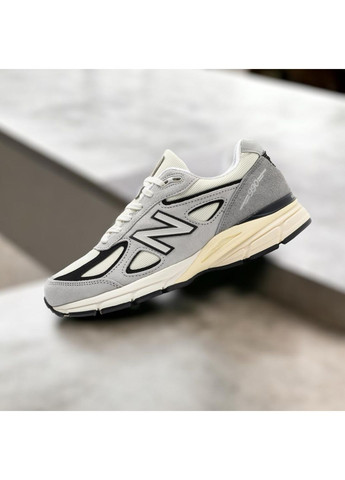 КРОССОВКИ ЖЕНСКИЕ NEW BALANCE 990V4 GREY WHITE НЬЮ БЕЛАНС 990V No Brand серые демисезоны (367175387)