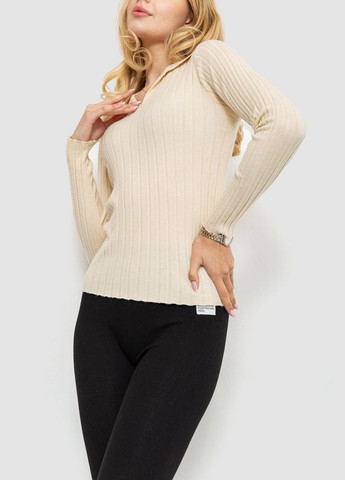 Кофта жіноча однотонна, колір бежевий, Ager (288750686)