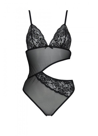 Боді з ажурним ліфом Christa Body black L/XL — Passion (303904057)