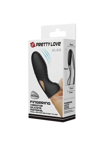 Насадка на палець - Pretty Love Alan Finger Vibrator Black LyBaile (322185813)
