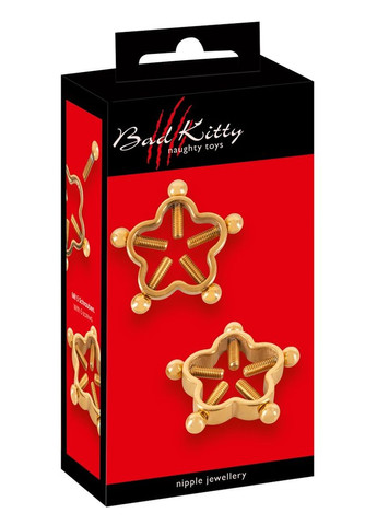Зажимы на соски Nipple Jewellery Gold CherryLove Bad Kitty (293293501)