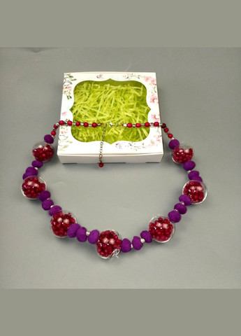 Намисто ручної роботи в стилі бохо. Блакитне жіноче намисто+подарунок No Brand (342384777)