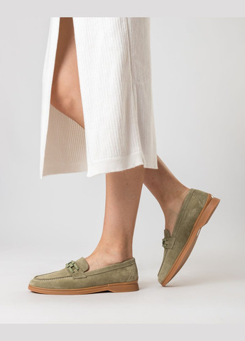 ALTURA Туфлі (966ТZ) зелений з натуральна замша, китай — (328914216)