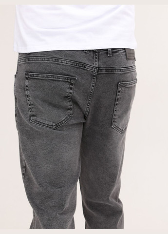 Серые демисезонные мом фит джинсы мужские серые вареные мом со стрейчем MOM JEANSclub