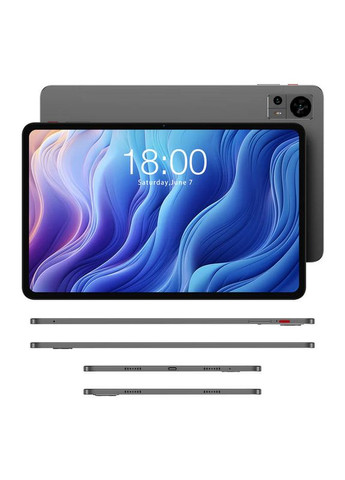 Планшет T60 12" 8ГБ, 256ГБ, LTE, 8000мА год, Android, серый Teclast (330032067)
