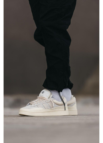 КРОССОВКИ ЖЕНСКИЕ ADIDAS CAMPUS X BAD BANNY BEIGE АДИДАС КАМПУС No Brand бежевые демисезоны (369389602)