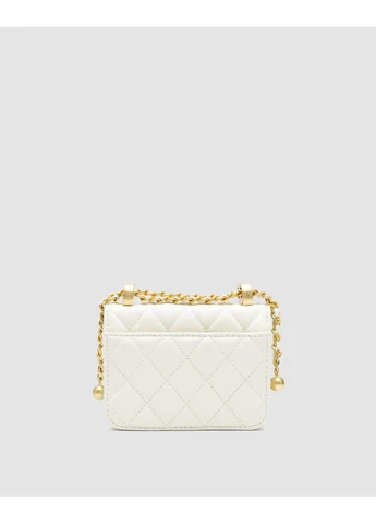 Сумка женская Quilted Perfect Fit Flap Coin Purse White Gold No Brand (388150674)