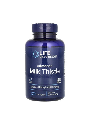Покращена Формула Розторопші Advanced Milk Thistle - 120 софтгель Life Extension (285718675)