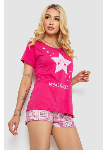 Малинова всесезон піжама жіноча, колір малиновий, 243r50713 Cotton More