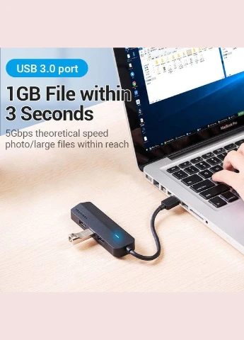 Хаб USB 3.0 -> 3хUSB 3.0/2хTRS Audio/USB Micro 1.0 м. Vention (315503854)