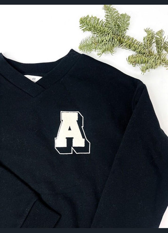 H&M кофта світшот 140 см чорний артикул л887 чорний