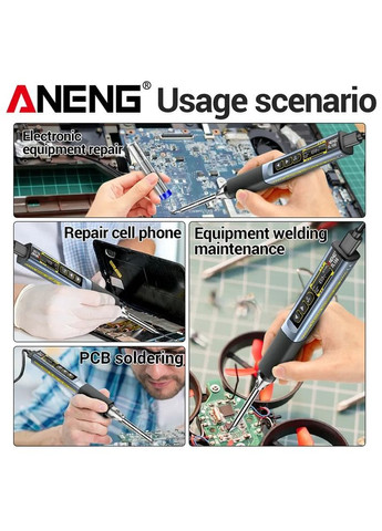 Паяльник SL108 мощный, умный, мобильный! Aneng (332170824)