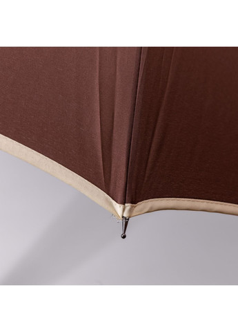 Коричневый классический зонт-трость с чехлом полуавтомат из полиэстера прочный надежный 12 спиц диаметр 120см hp-23-16br Yiwu (370675587)