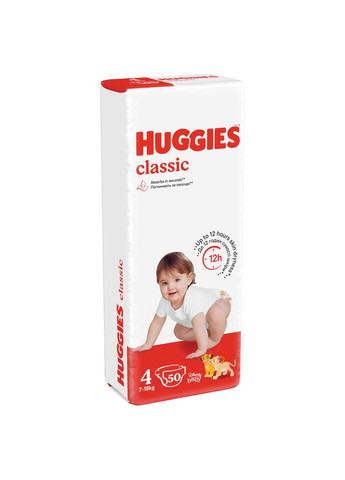 Підгузки Huggies classic 4 (7-18 кг) jumbo 50 шт (268146250)